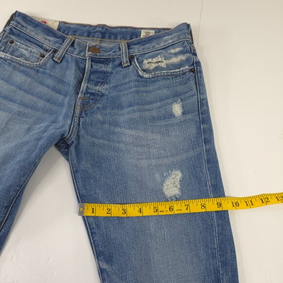 ABERCROMBIE AND FITCH JEANS MEN'S SIZE 30x31 DISTRESSED REFULAR FIT STRAIGHT LEG - Picture 15 of 16